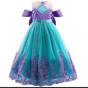 Purple and Teal Mermaid Dress (Final Price)